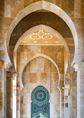 Archway Hassan II mosque