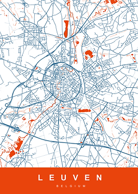 MAP LEUVEN BELGIUM