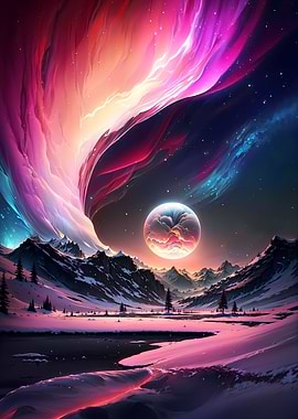 Aurora Galaxy Dreamscape