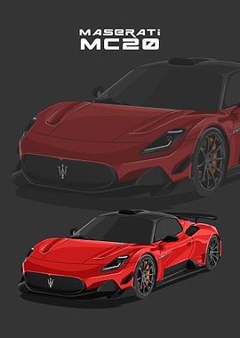 maserati mc20 red
