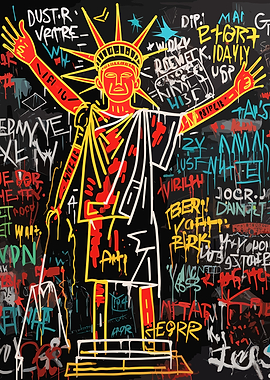 Abstract Liberty Man Art