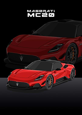 maserati mc20 red