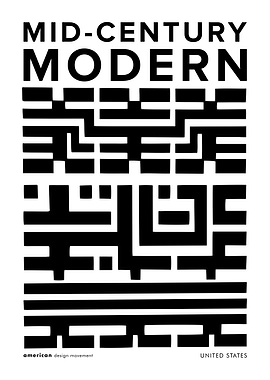 Black and White Modern Art