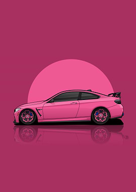 Art BMW M4 F82 PINK