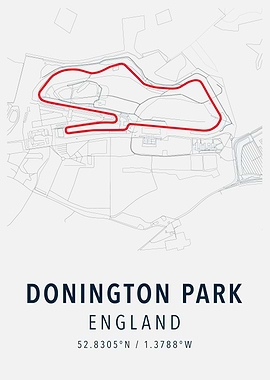 donington park simple map