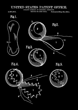 Tennis ball patent