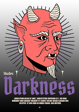 Hand drawn shades darkness