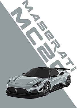 maserati mc20 silver