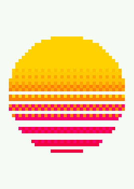 Sun Pixel Art
