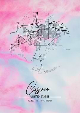 Casper Beta Watercolor Map