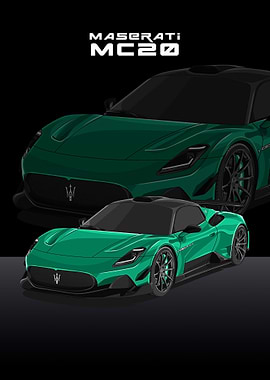 maserati mc20 green