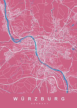 MAP WURZBURG GERMANY