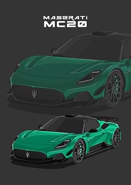 maserati mc20 green