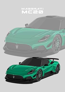 maserati mc20 green