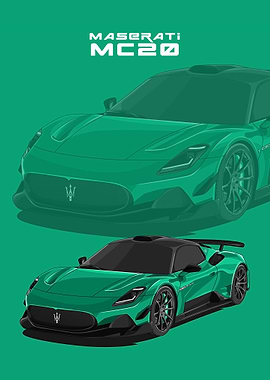 maserati mc20 green