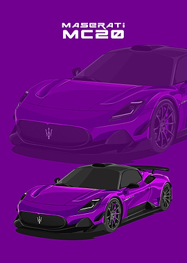 maserati mc20 violet