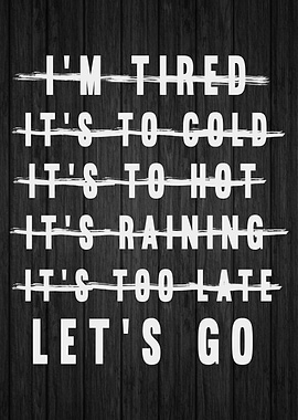 lets go no excuses gym