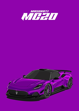 maserati mc20 violet