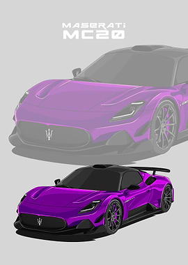 maserati mc20 violet