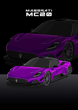maserati mc20 violet