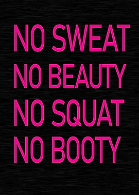 sweat beauty squat booty