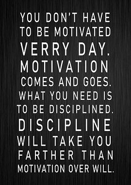 motivation vs discipline