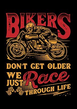 Vintage Motorcycle Grandpa