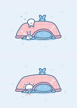 Kissing Rabbit and Bird