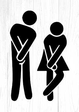 Restroom Toilet Wall Door