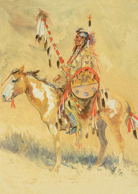 Indian Chief On The Horse