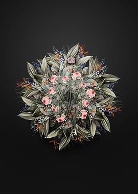 Mouse Garlic Flower Wreath