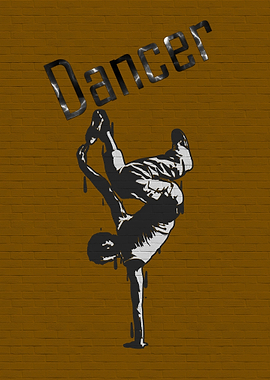 poster music and dancer