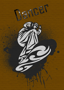 poster music and dancer