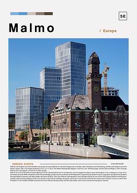 Malmo landscape poster