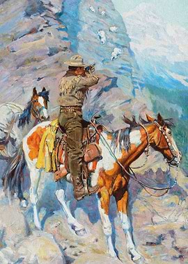 Cowboy Hunting Goats