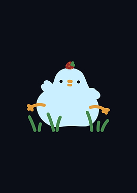 Deydey with a strawberry