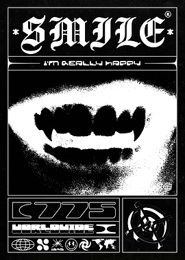 A smile and big fangs