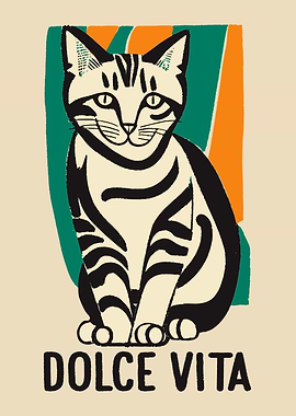 Dolce Vita Funny Cat