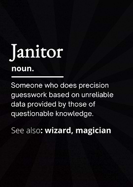 Janitor Definition Funny