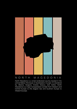 North Macedonia Map