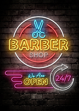 Barber Shop Neon