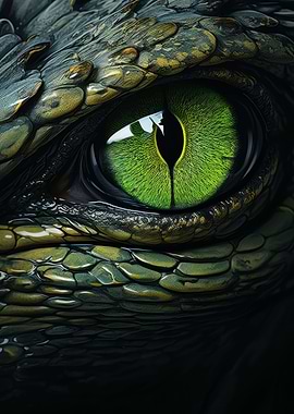 Snake Eye Close Up Shot