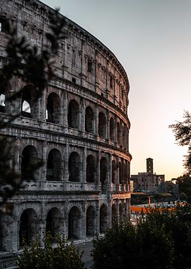 Colosseum during sunset