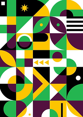 Minimalist Mosaic Geometry