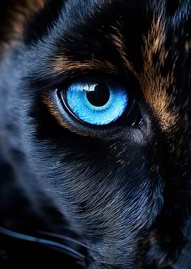 Black Panther Eye Close Up