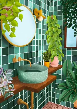 Green Bathroom