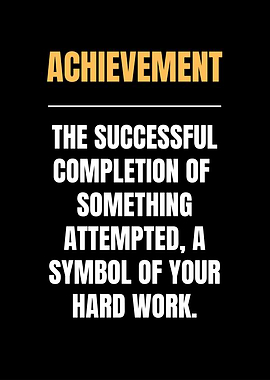 Achievement Poster