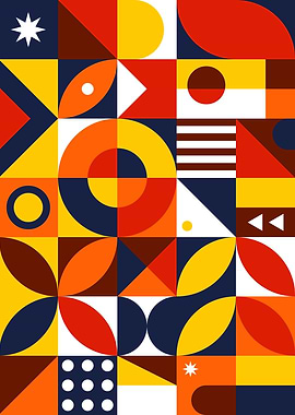 Minimalist Mosaic Geometry