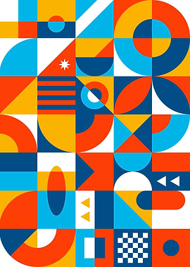 Minimalist Mosaic Geometry