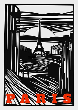 Paris Vintage Landscape